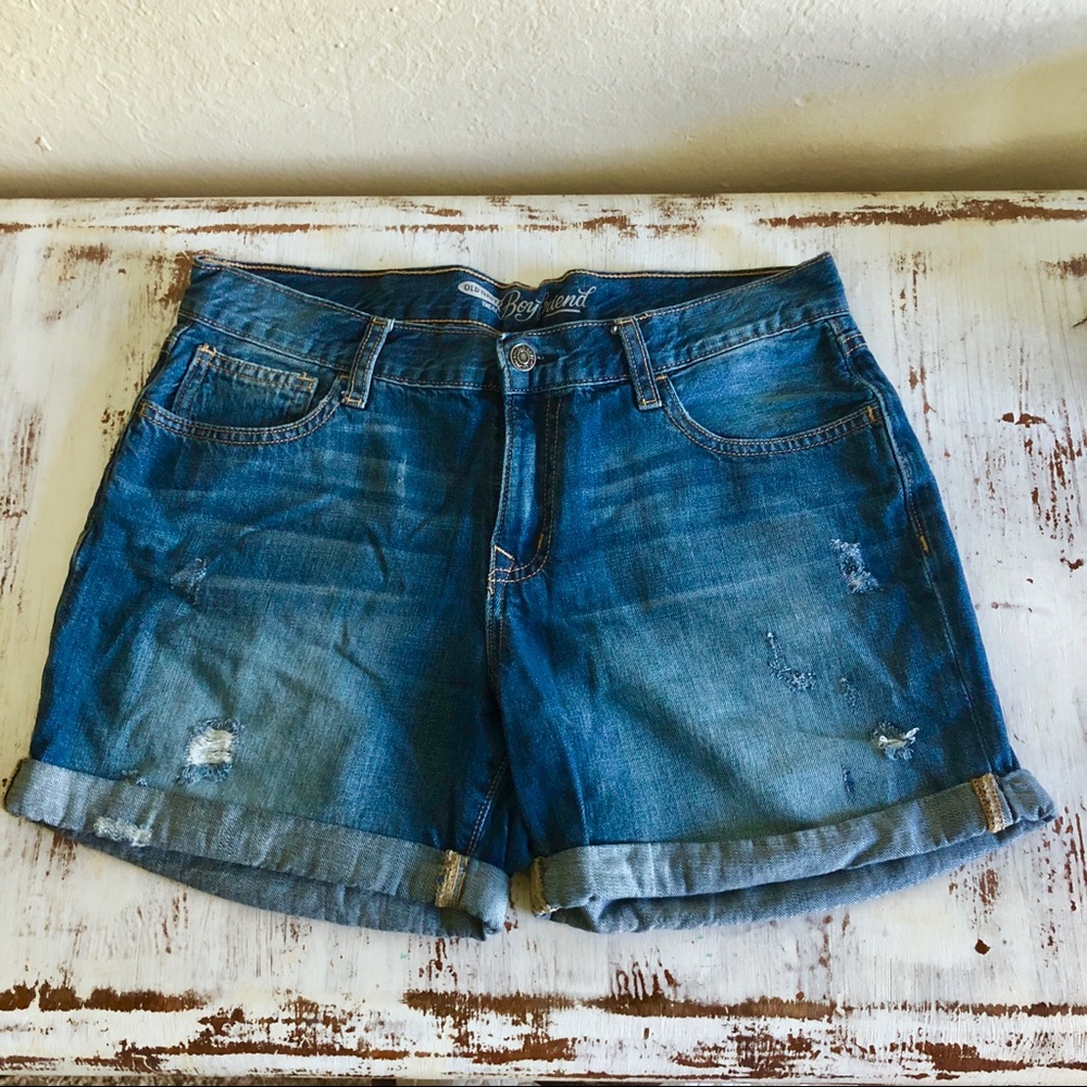 Old Navy distressed boyfriend shorts
